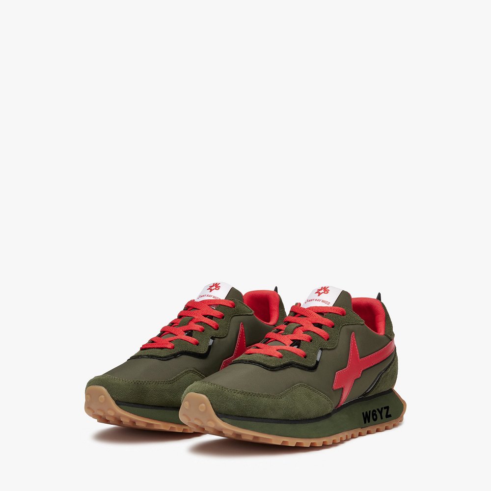 Basket W6YZ Army Green/Red Femme | PYP-96220003